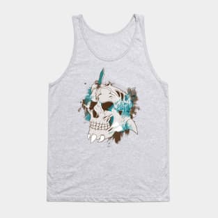 Bleeding skull Tank Top